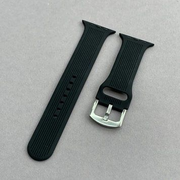 Силіконовий ремінець SP-05 для Apple Watch 38/40/41 mm Чорний 212-00491 фото