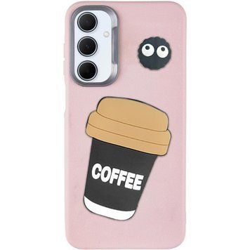 Чехол TPU Leather Toys для Xiaomi Redmi 14C / Redmi A4 / Poco C75 Coffee / Pink 555-00901 фото