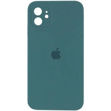Силиконовый чехол с квадратными бортиками для iPhone 11 Pine Green 208-00855 фото