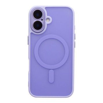 Чохол TPU+PC Magnetic Matte Camera Lens with Magsafe для iPhone 16 Elegant Purple 757-00339 фото