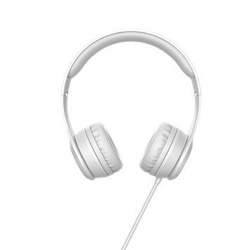 Навушники дротові HOCO W21 Graceful charm wire control headphones (3.5mm) Gray 6931474708298 фото