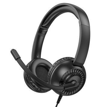 Навушники ігрові HOCO W112 Pure headphones Black 6942007645041 фото