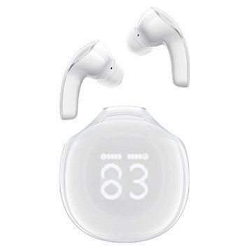 Беспроводные наушники ACEFAST T9 Crystal (Air) color bluetooth earbuds Porcelain White 656-02051 фото