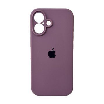 Силиконовый чехол с закрытой камерой для iPhone 16 Blackcurrant 666-05489 фото