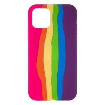 Силиконовый чехол Rainbow для iPhone 11 Pro Pink/Grape 888-00152 фото