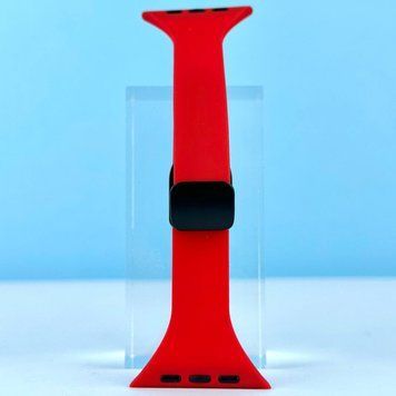 Силіконовий ремінець Thin Soft Narrow Magnetic Clasp для Apple Watch 38/40/41mm Red 212-02837 фото
