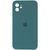 Силиконовый чехол с квадратными бортиками для iPhone 11 Pine Green 208-00855 фото