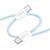 Кабель USB Hoco X104 Source 60W Type-C to Type-C 2m Голубой 209-00332 фото
