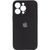 Силиконовый чехол с закрытой камерой для iPhone 16 Pro Max Black 666-01304 фото