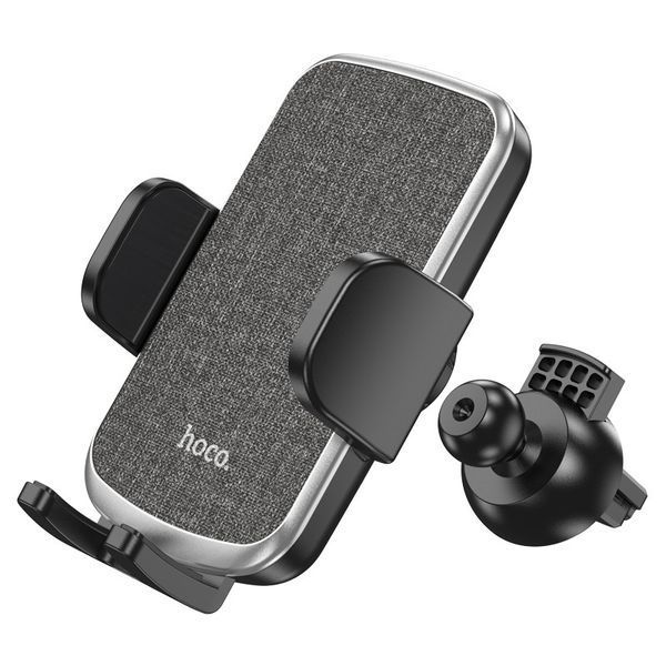 Автодержатель для телефона HOCO CA94 Polaris push-type air outlet car holder Black 6931474758507 фото