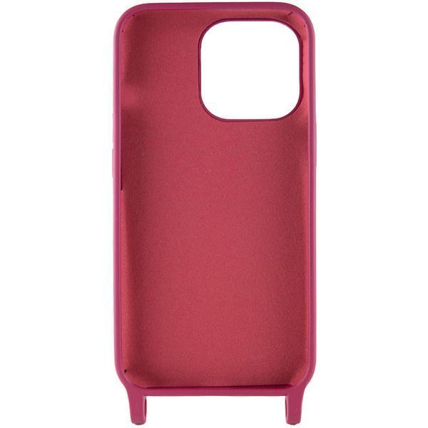 Чехол TPU two straps California для iPhone 12 Pro / 12 Rose Red 208-05622 фото
