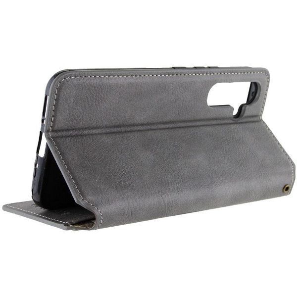 Шкіряний чохол-книжка GETMAN Cubic (PU) для Samsung Galaxy A57 5G Grey 777-09165 фото