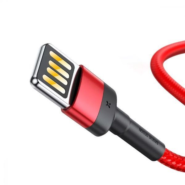Кабель Baseus Cafule Lightning Special Edition 2.4A (1m) Red/Black 209-00228 фото