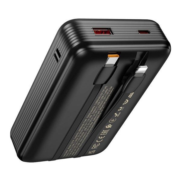 Power Bank Hoco Q37A Graceful 22.5W+PD20W с двумя cables 20000mAh Черный 656-03290 фото