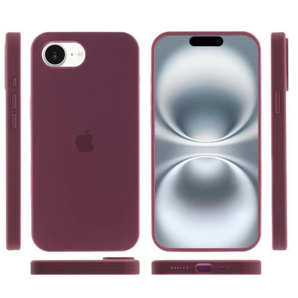 Чохол Silicone Case Full Protective для Apple iPhone 16e\17e (6.1") Plum 555-04075 фото
