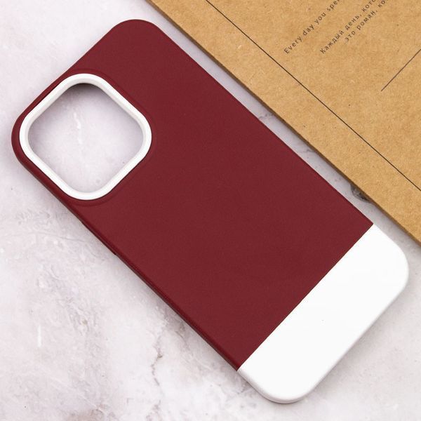 Чохол TPU+PC Bichromatic для Apple iPhone 13 Pro (6.1") Wine / White 555-03975 фото