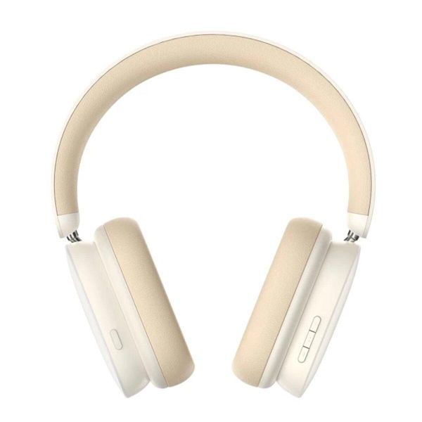 Наушники Baseus Bowie H1 Noise-Cancelling Wireless Headphones Rice White 656-00855 фото