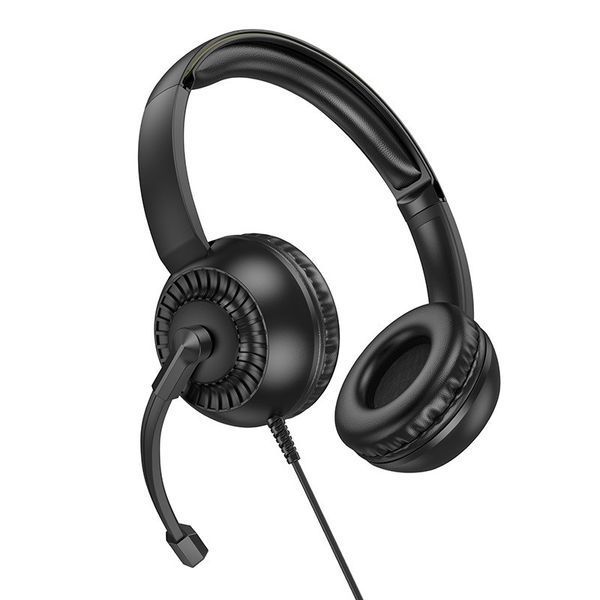 Навушники ігрові HOCO W112 Pure headphones Black 6942007645041 фото