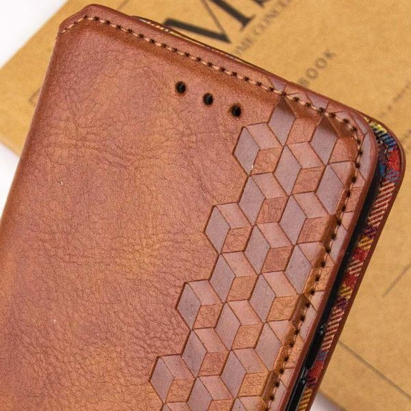 Чехол-книжка Rubic Leather для Xiaomi Redmi 13 4G Brown 666-02918 фото
