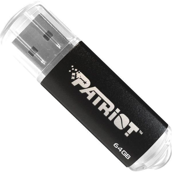 Флеш-накопичувач Patriot USB 2.0 Xporter Pulse 64GB Metal/Black PSF64GXPPBUSB фото