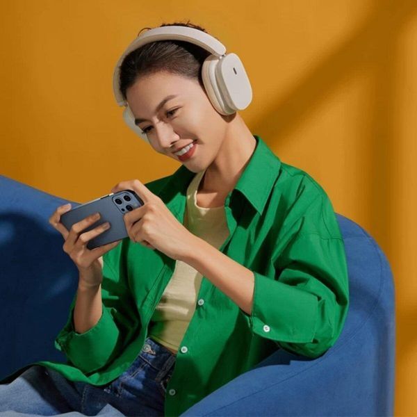 Наушники Baseus Bowie H1 Noise-Cancelling Wireless Headphones Rice White 656-00855 фото