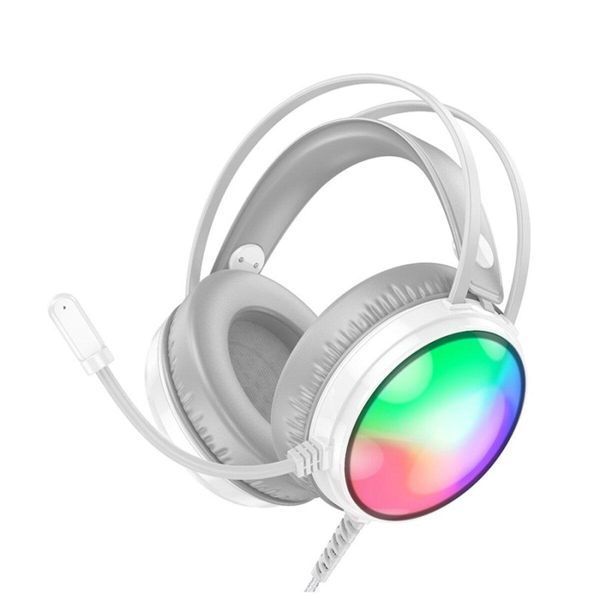 Наушники BOROFONE BO108 Flame gaming headphones White 656-01008 фото
