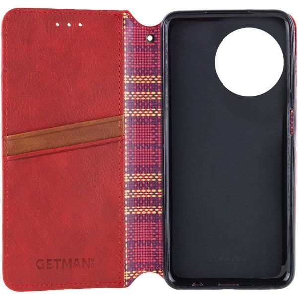 Кожаный чехол-книжка GETMAN Cubic для Realme 11 4G Красный 555-01644 фото
