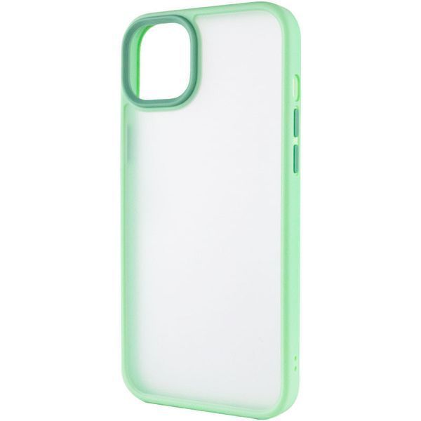 TPU+PC чехол Metal Buttons для Apple iPhone 14 (6.1") Мятный 777-08301 фото