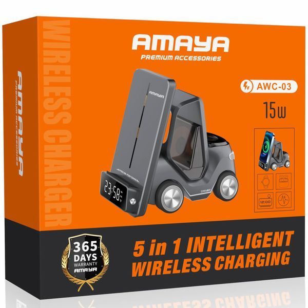 БЗП Amaya AWC-03 5in1 15W with clock Gray ILSO-00000087842-1 фото