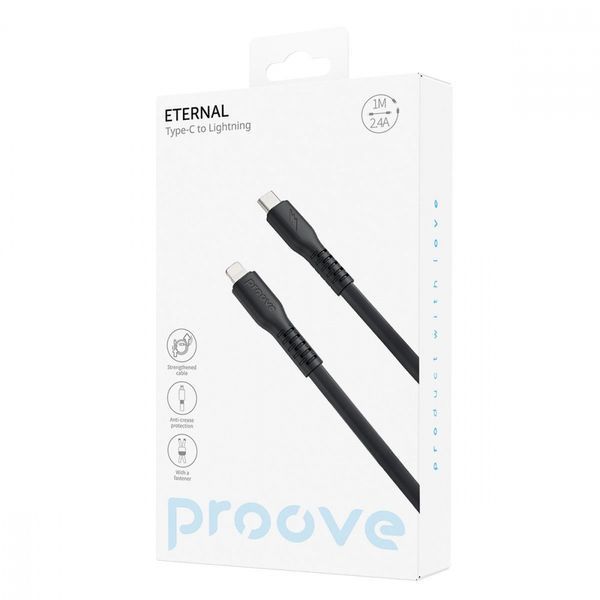 Кабель Proove Eternal Type-C to Lightning 27W (1m) black 656-02568 фото