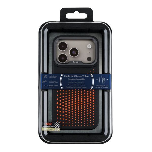 Чохол Kajsa Splendid Collection Circle with MagSafe для iPhone 17 Pro Black O-Ring 2020000509059 фото