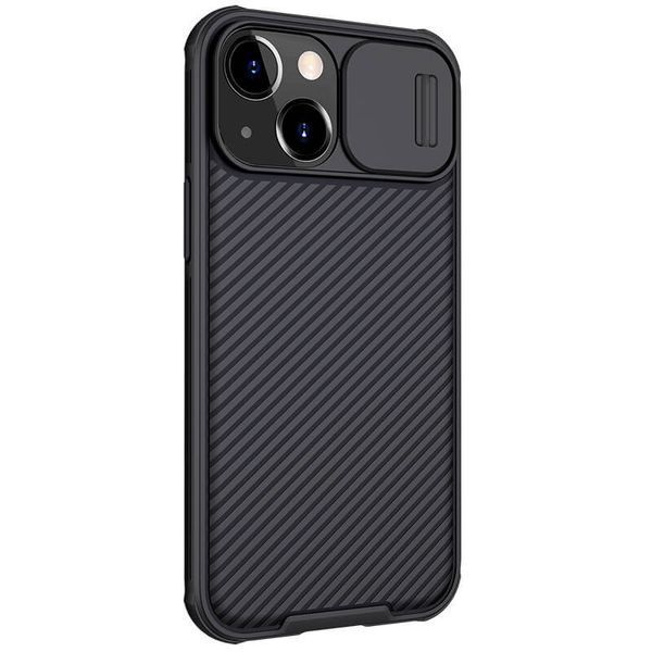 Карбонова накладка Nillkin CamShield Pro Magnetic для Apple iPhone 14/13 (6.1") Black 777-08106 фото