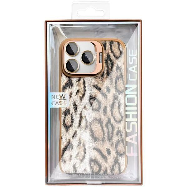 Чехол TPU+PC Wild Leopard with MagSafe and Lens для Apple iPhone 16 Pro (6.3") Brown 656-08244 фото