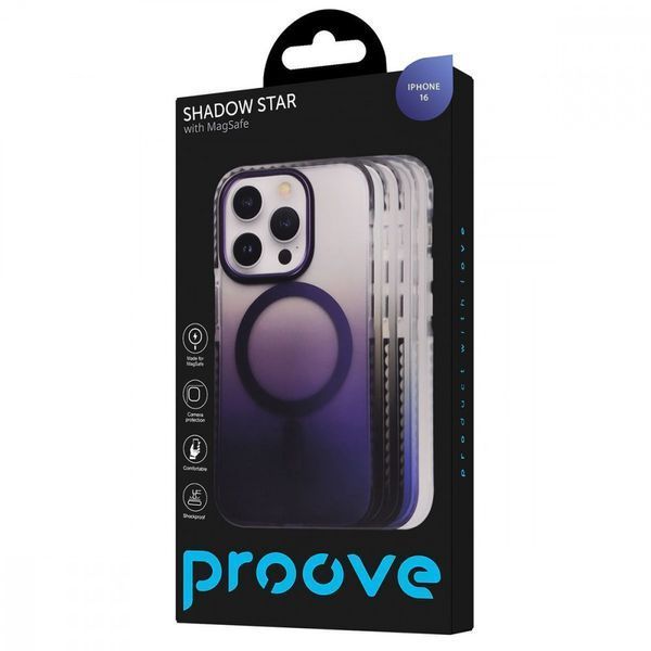 Чехол Proove Shadow Star Case with Magnetic Ring iPhone 16 White 656-05184 фото