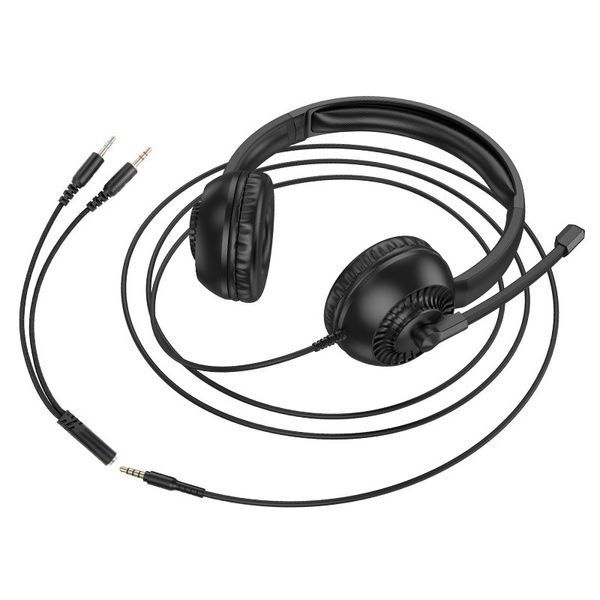 Навушники ігрові HOCO W112 Pure headphones Black 6942007645041 фото