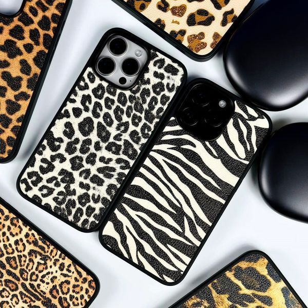 Кожаная накладка Leopard Leather Magnetic для iPhone 12 Pro Max Color №3 207-00202 фото