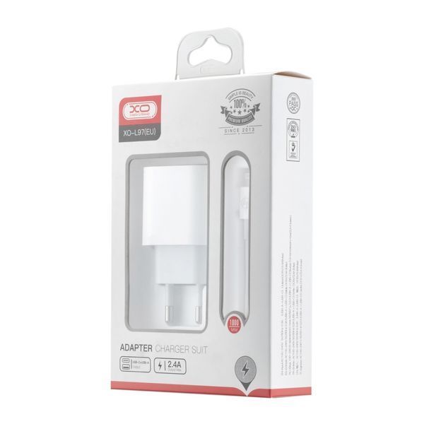 Комплект заряджання для iPhone XO L97 Type-C to Lightning Білий 209-00254 фото