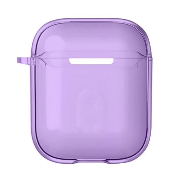 Футляр TPU Colorful для навушників Airpods 1/2 Purple 203-00395 фото