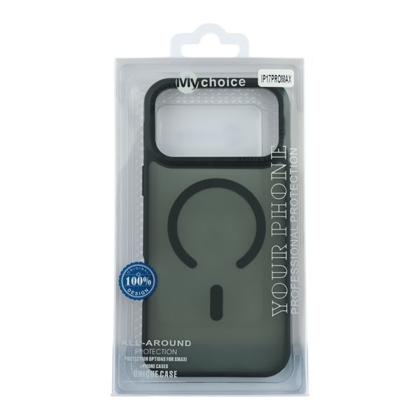Чохол TPU+PC Goldencis Matte with MagSafe для iPhone 17 Pro Max Black 2020000496786 фото