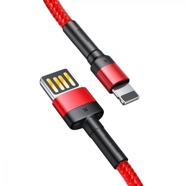 Кабель Baseus Cafule Lightning Special Edition 2.4A (1m) Red/Black 209-00228 фото