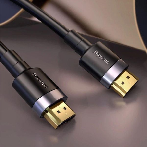 Кабель Baseus Cafule 4KHDMI Male To 4KHDMI Male Adapter Cable 5m Black CADKLF-H01 фото