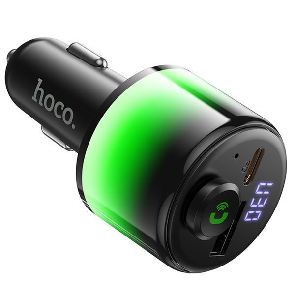 АЗП FM модулятор Hoco E166 Path PD42W+QC3.0 (1USB-A/1C) Black ILSO-00000086336-1 фото