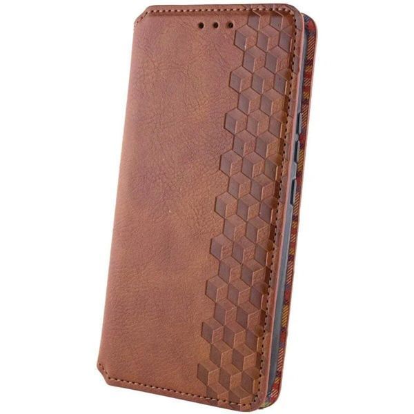 Чехол-книжка Rubic Leather для Xiaomi Redmi 13 4G Brown 666-02918 фото