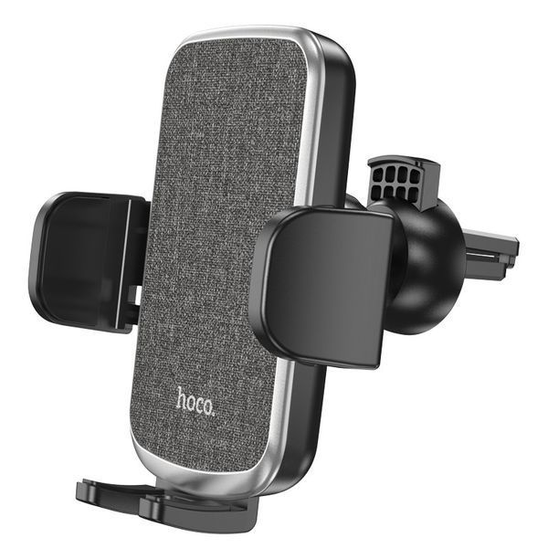 Автодержатель для телефона HOCO CA94 Polaris push-type air outlet car holder Black 6931474758507 фото