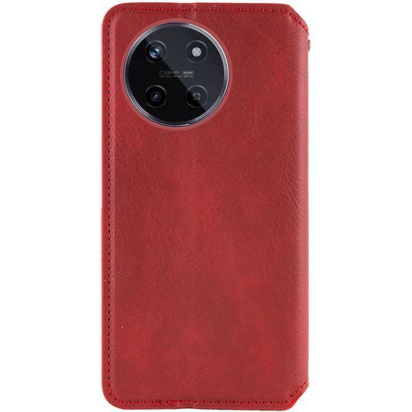 Кожаный чехол-книжка GETMAN Cubic для Realme 11 4G Красный 555-01644 фото