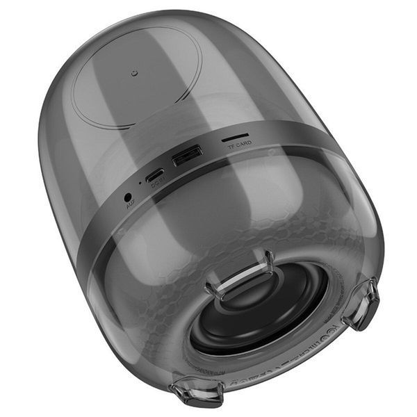 Портативная колонка HOCO BS58 Crystal colorful luminous BT speaker Magic Black Night 656-01683 фото