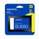 Накопичувач SSD ADATA Ultimate SU650 2TB 2.5" SATA III 3D NAND ASU650SS-2TT-R фото 2