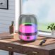 Портативная колонка HOCO BS58 Crystal colorful luminous BT speaker Magic Black Night 656-01683 фото 6