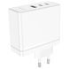 Мережевий зарядний пристрій BOROFONE BN11 Imperial PD100W three-port(2C1A) charger White 656-01340 фото 2