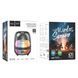Портативная колонка HOCO BS58 Crystal colorful luminous BT speaker Magic Black Night 656-01683 фото 5